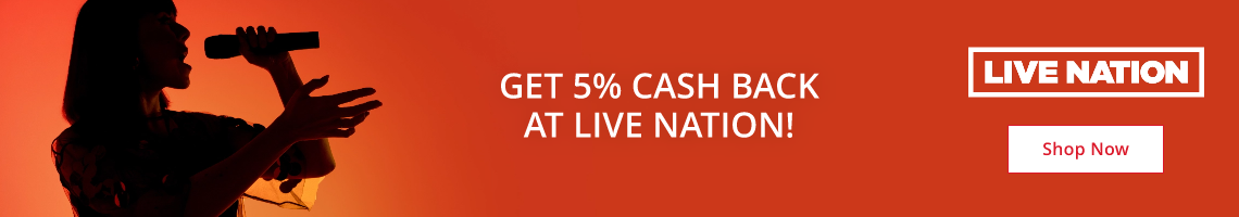 5% Cash Back at Live Nation